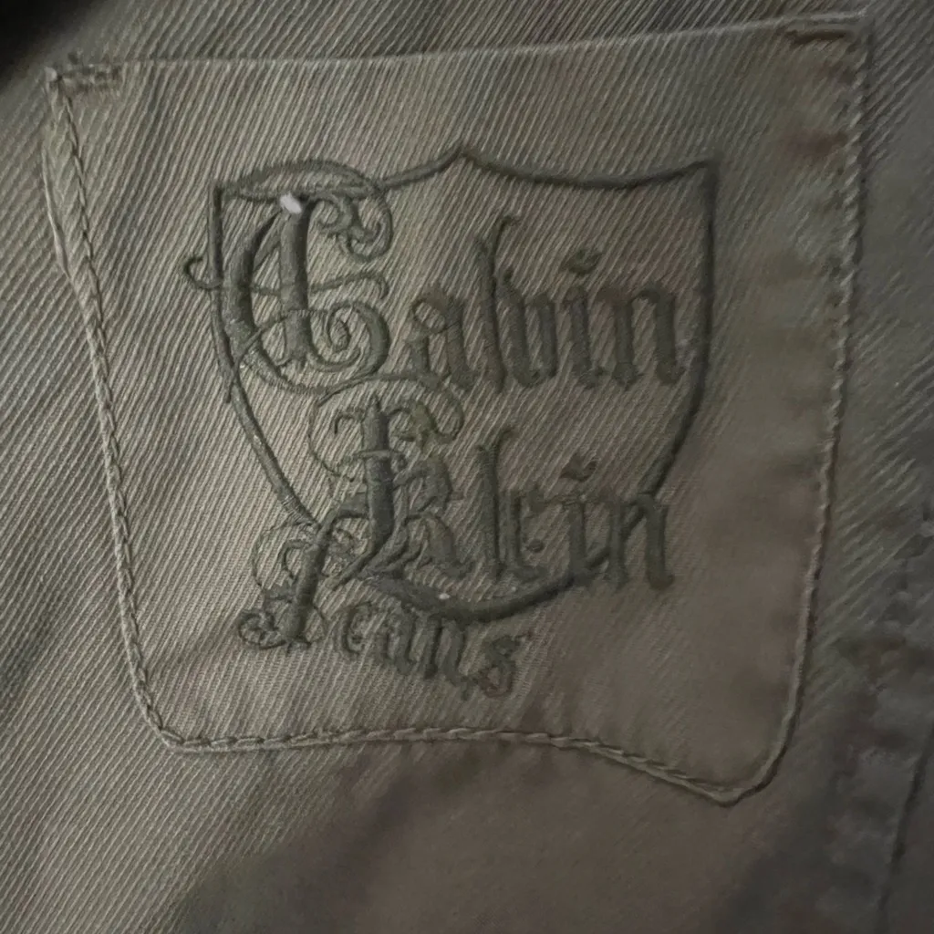 Vintage Calvin Klein Women's Tan Blazer Size L - Image 3