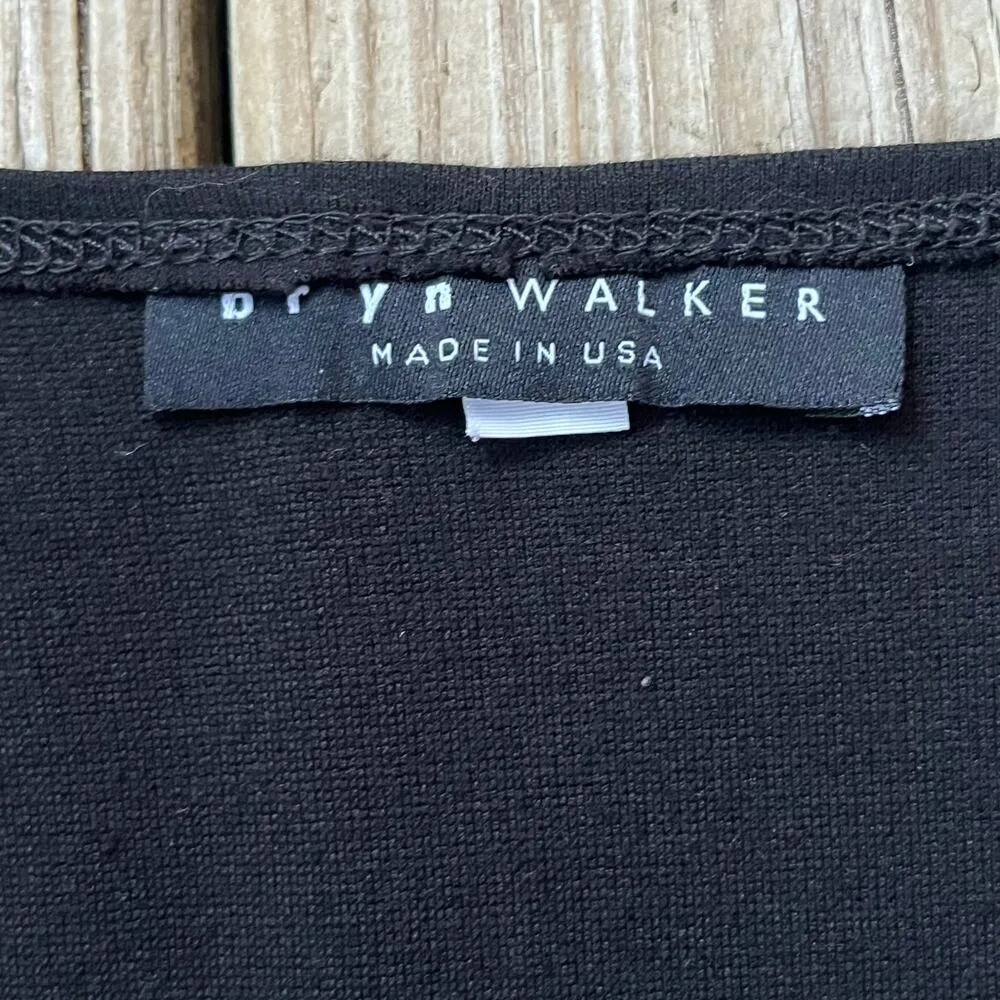 Bryn Walker Brynn Walker Women's Black Soft Knit Basic Long Sleeve Top Size S - Image 4