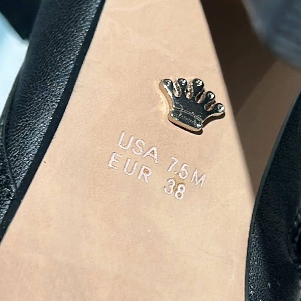 NINA Women's Nell Black Soft Nappa/Kidsuede Bow Size 7.5M.  B67 - Image 8