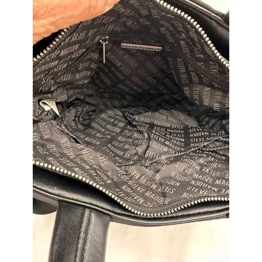 Steve Madden  Bdonni Black Nylon Tote Bag w/ Strap & Coin Purse NWT - Image 13