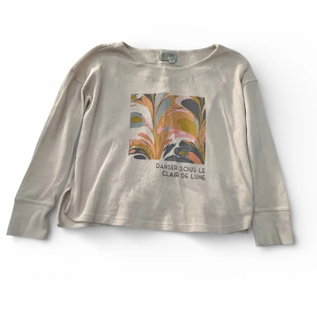 Anthropologie abstract thermal long sleeve top - Image 2