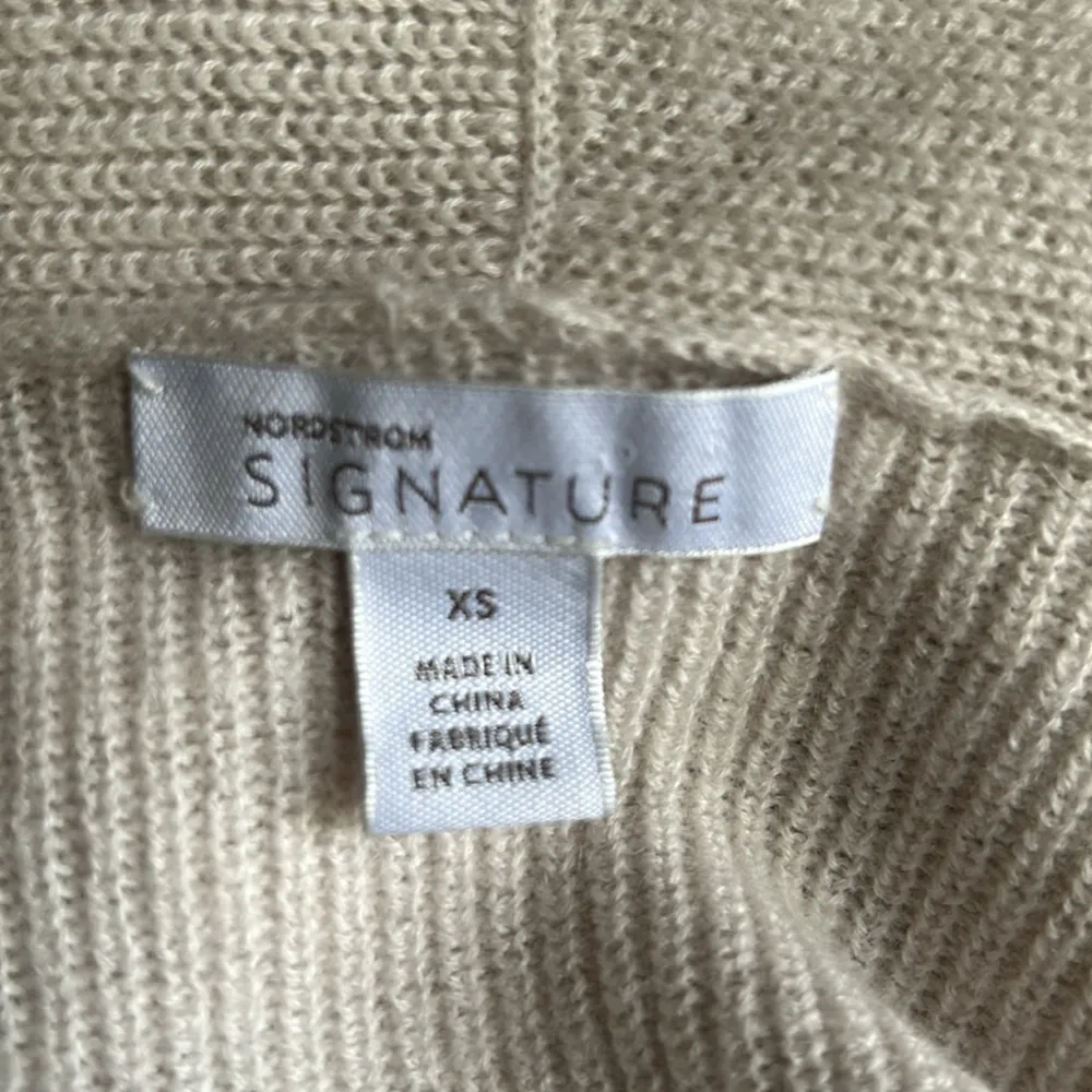 Nordstrom Signature Cream Cashmere Blend Cardigan sz XS/S - Image 5