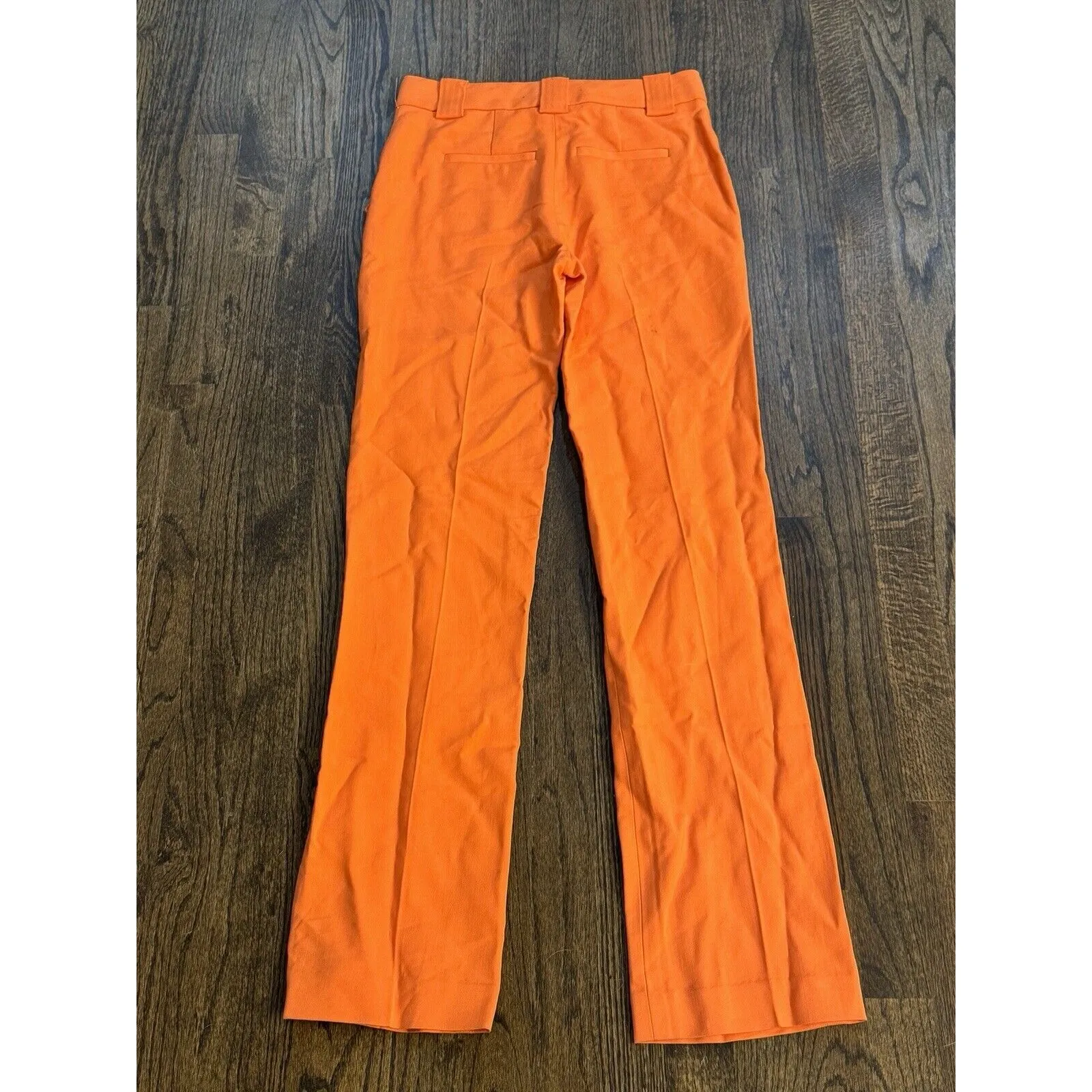 A.L.C. Kennedy Trouser Pants Clementine‎ Orange Straight Leg Slacks NEW Size 00 - Image 3