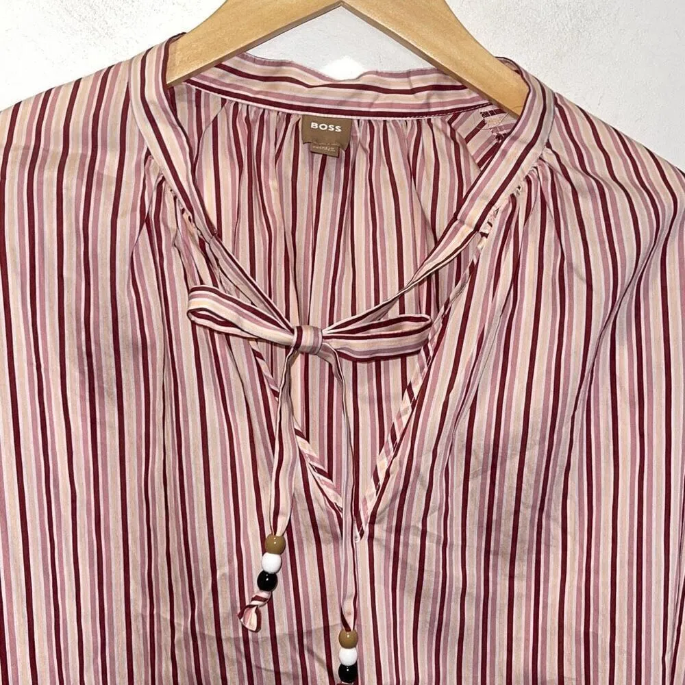 Boss by Hugo Boss Bateco Stripe Blouse Women’s SZ 6 NWOT‎ - Image 6