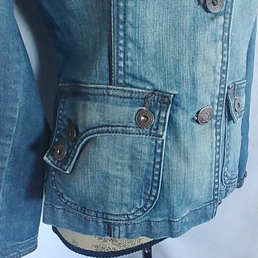 Jeanstar Military Style Denim Jean Jacket - Image 4