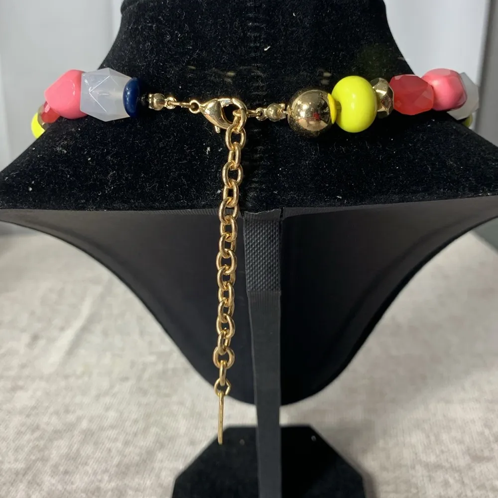 Sugarfix by  Mixed Media Multi Colored Bead Choker Necklace - Image 4