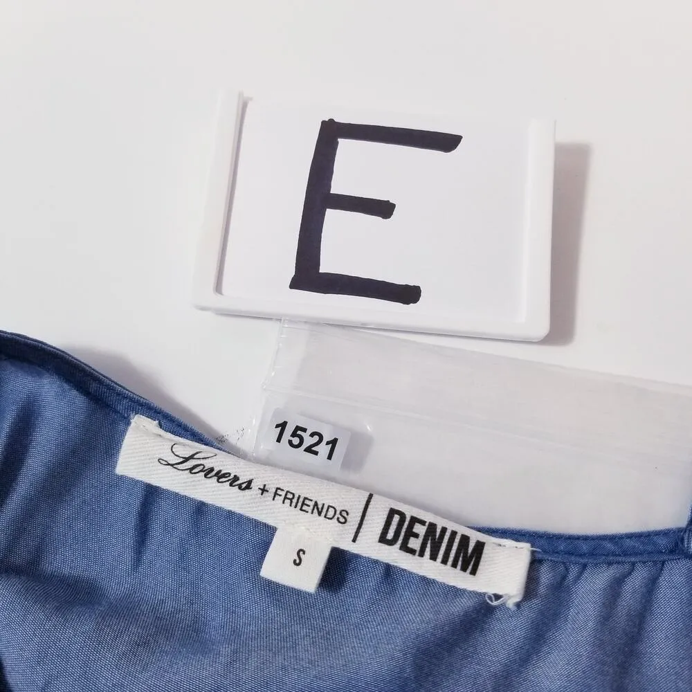 Lover's + Friends Denim Chambray Blue Belted Jumpsuit - Image 15