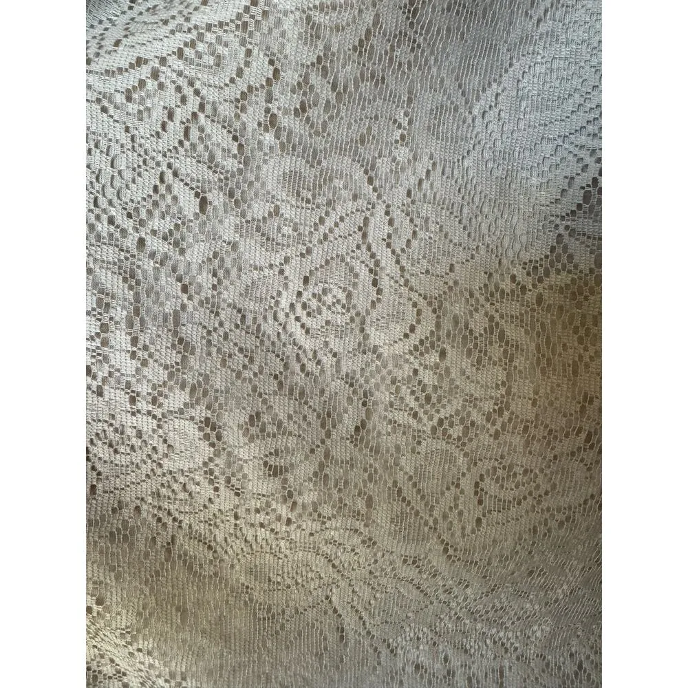 Garnet Hill midi floral lace skirt with elastic waistband size medium - Image 10