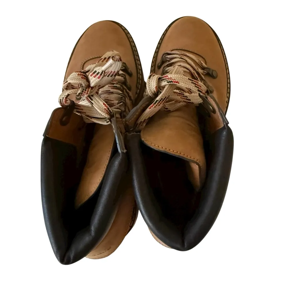 See by Chloe Eileen Leather Nubuck Combat Boots Size 38 7.5 READ - Image 7