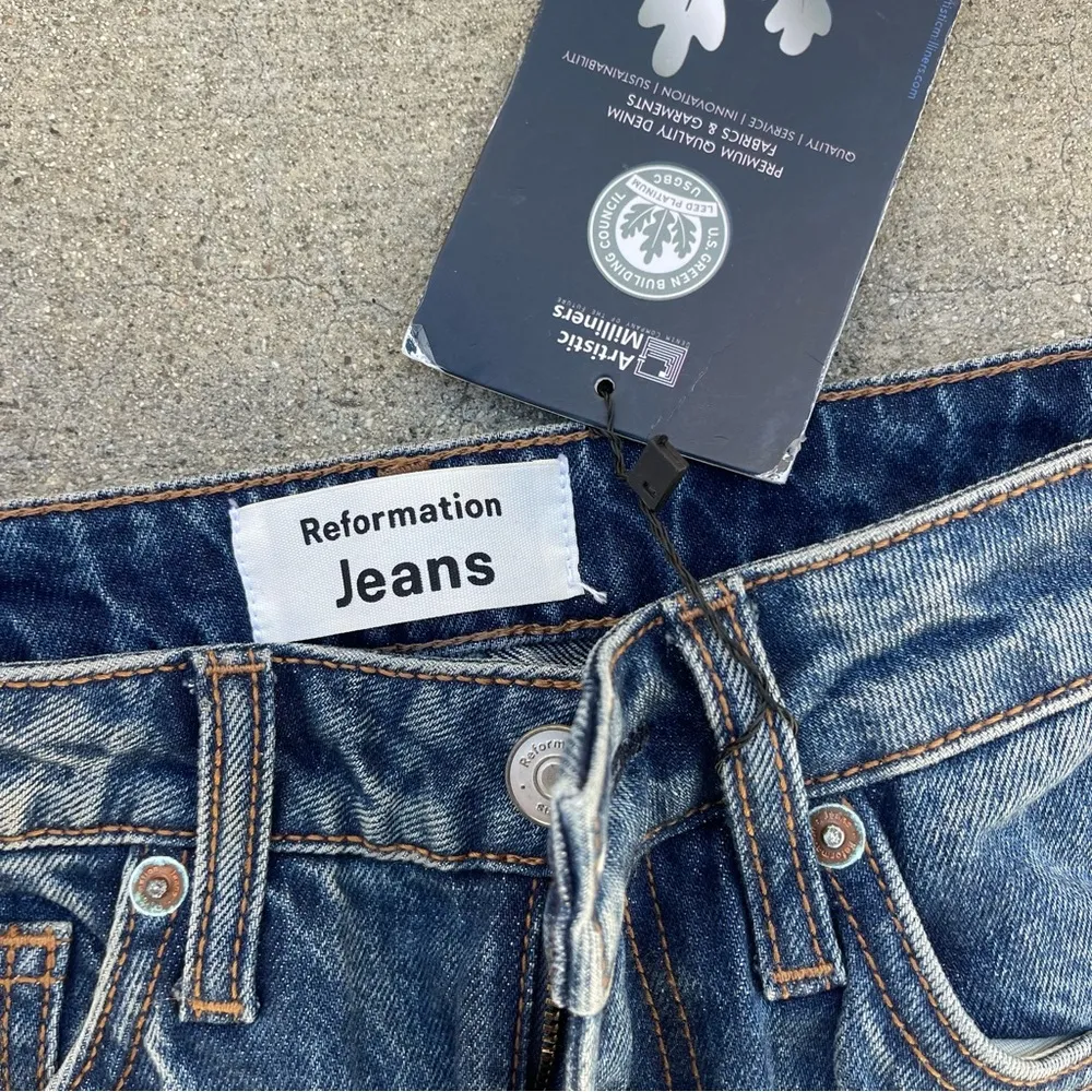 Reformation Liza High Rise Straight Leg Jean - Image 3