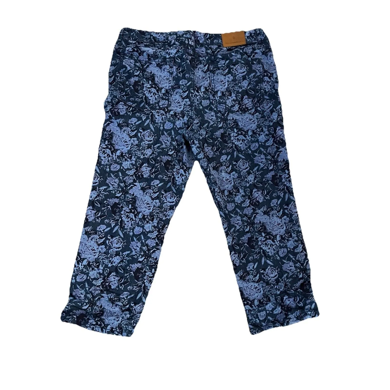 Isaac Mizrahi Jeans Pants 12 Floral Cropped Artsy - Image 2