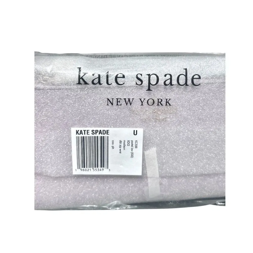 Kate Spade Madison KC588 Lavender Leather‎ Double Zip Wallet Wristlet Purse NWT - Image 5
