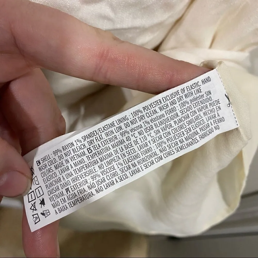 Forever 21 cream size medium low cut back 90s style straps - Image 7