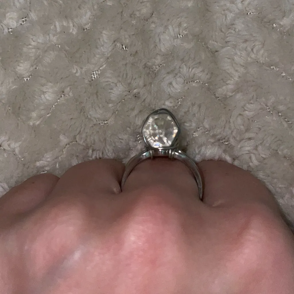 ♻️Clear crystal wire wrapped ring - Image 4
