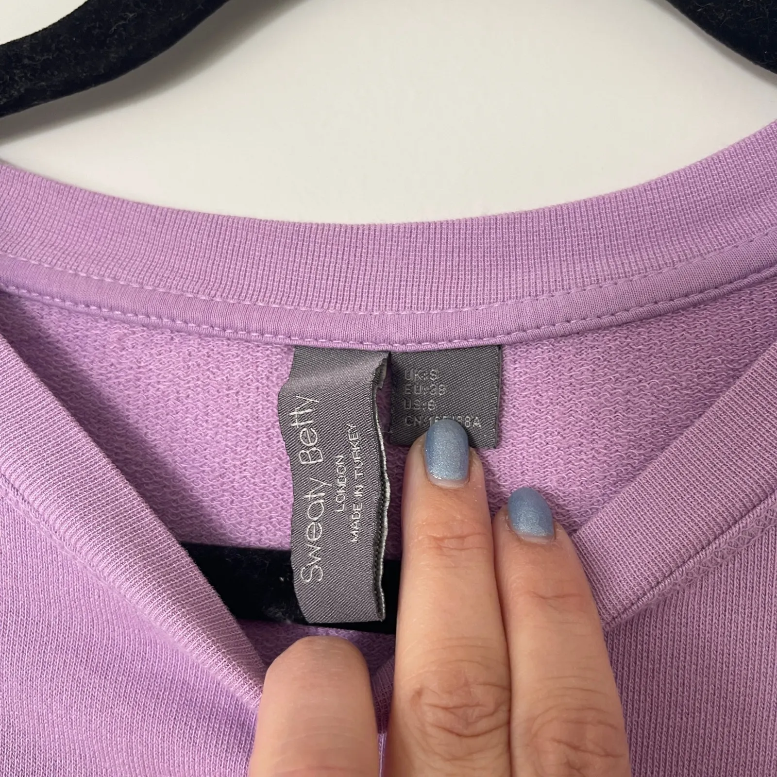 Sweaty Betty After Class Longline Sweatshirt Purple Size Small - Image 4