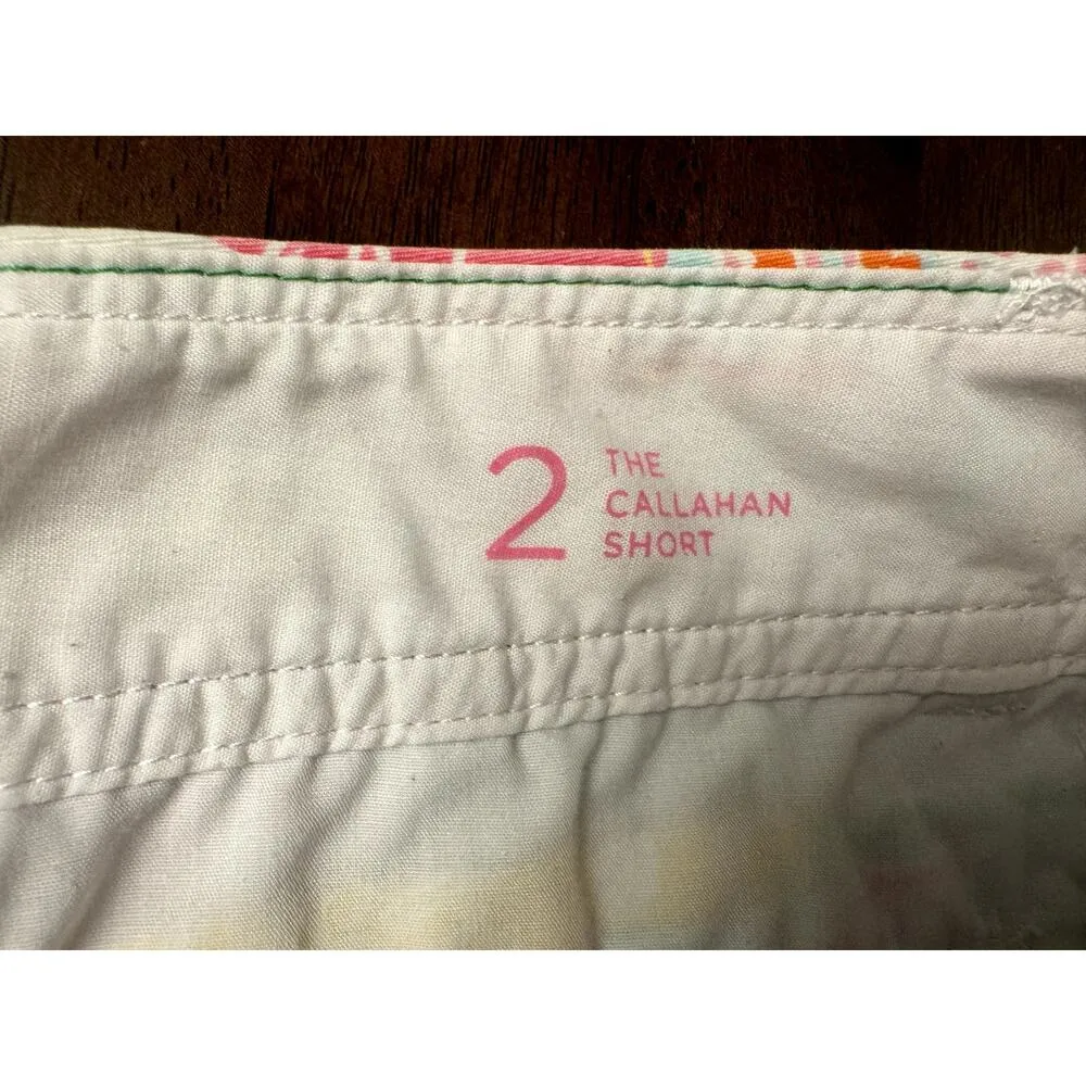 Lilly Pulitzer The callahan shorts floral patchwork print women's size 2 - Image 3