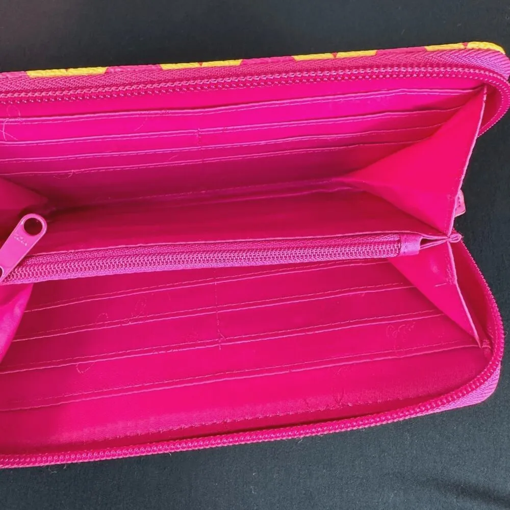 Vera Bradley Accordion Wallet Ziggy Zags - Pink and Orange - Image 5