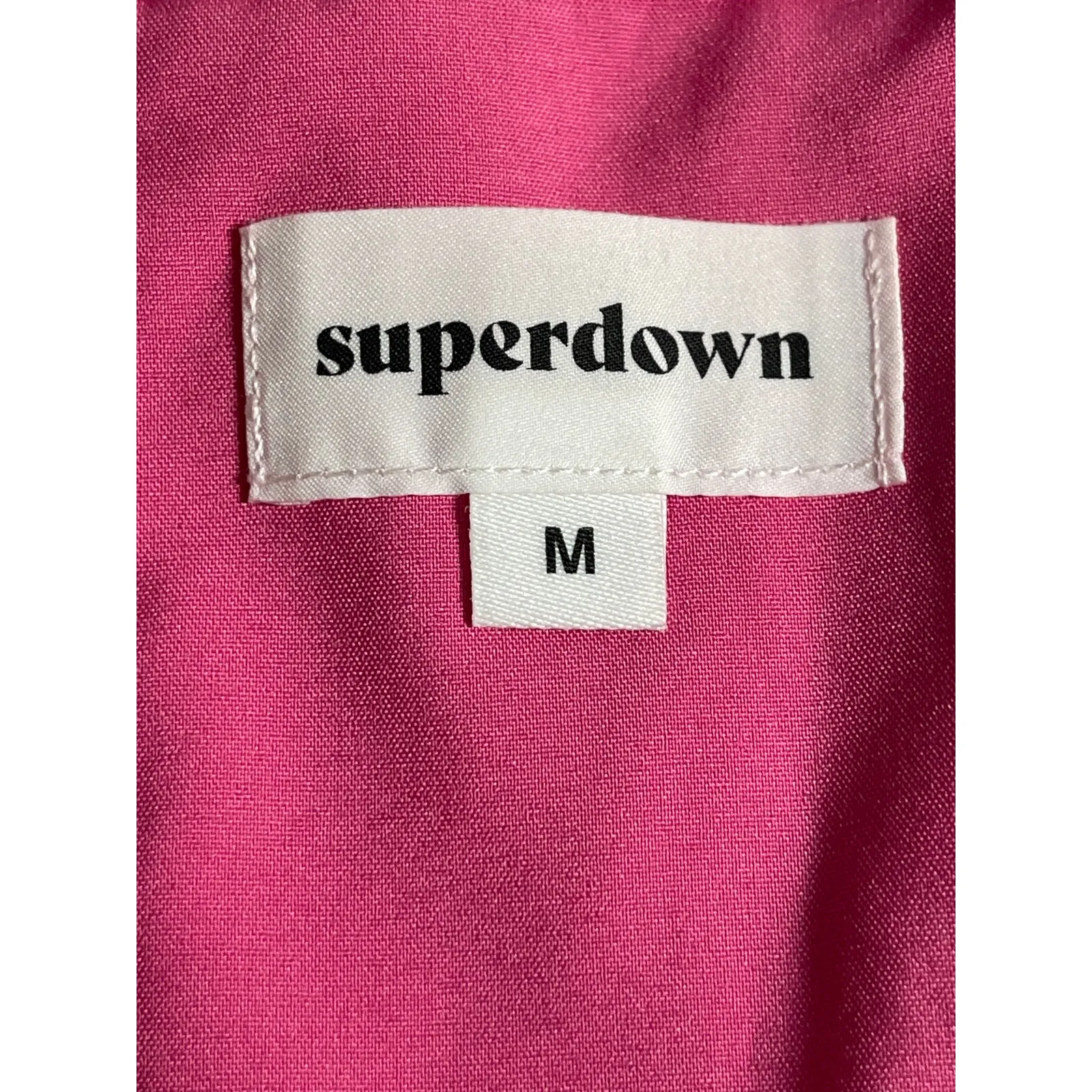 Superdown Womens Pink Cutout Strapless Sleeveless V Neck Pointed Crop Top Size M - Image 5