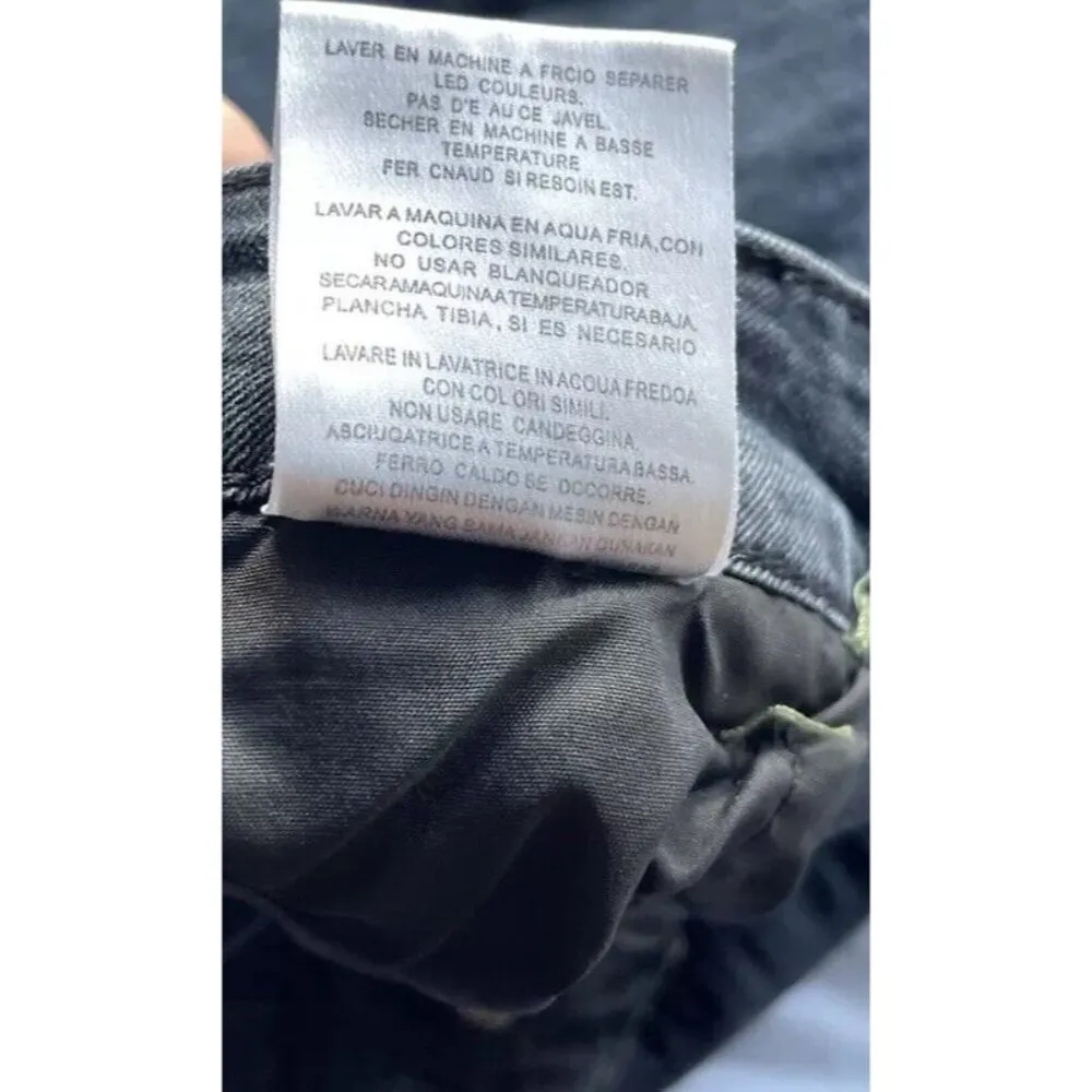 Vintage Balmain Paris Women’s Ribbed Knees Distressed Black Shorts Jeans Size 42 - Image 15