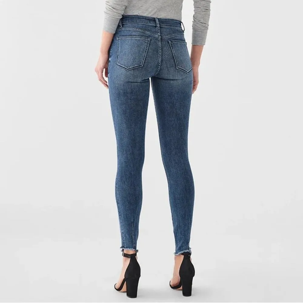 DL1961 Florence Mid-Rise Instasculpt Skinny Jeans Barbon Women’s Sz 28 - Image 4