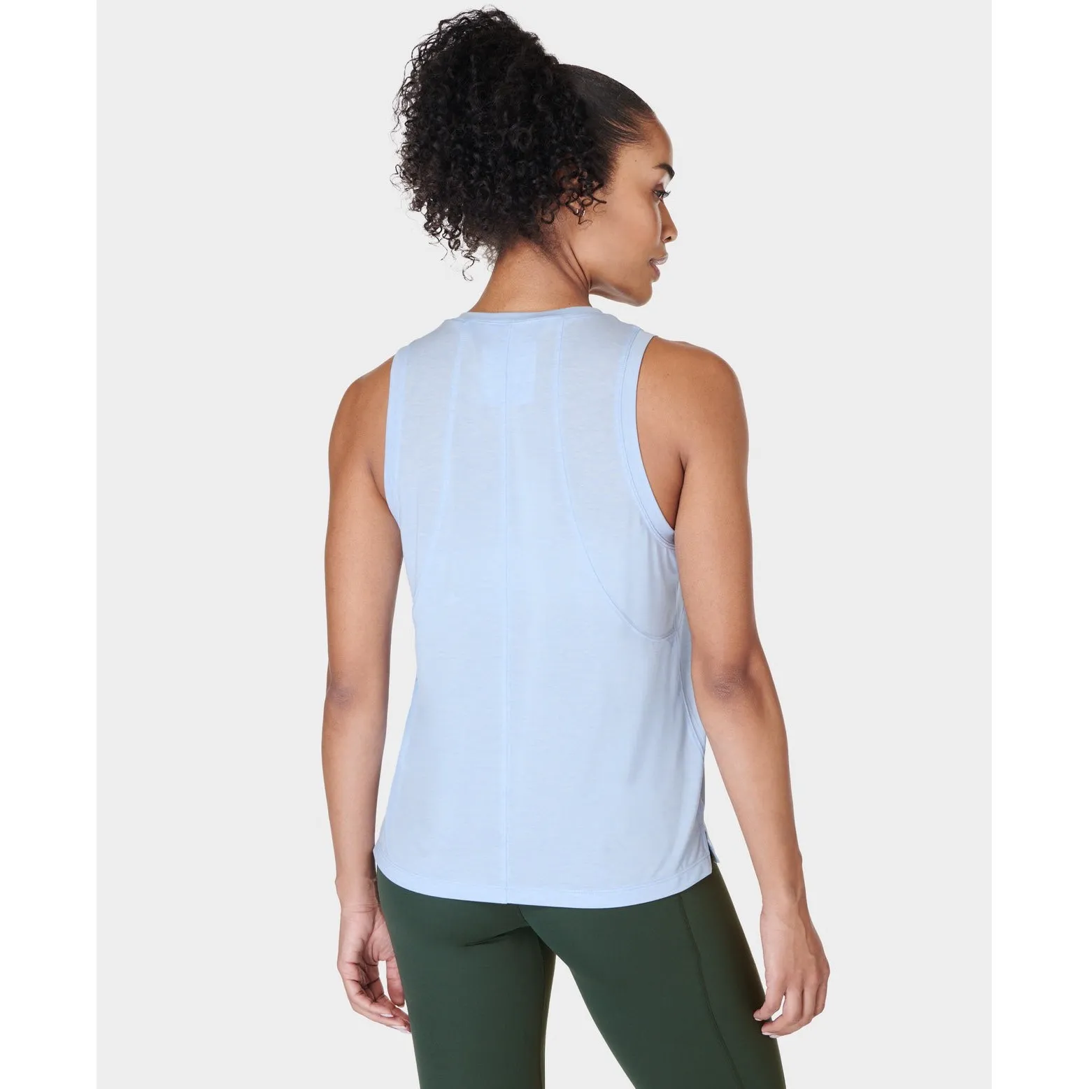 Sweaty Betty Lightweight Performance Tank Top Light Blue Racerback Workout XS - Image 2