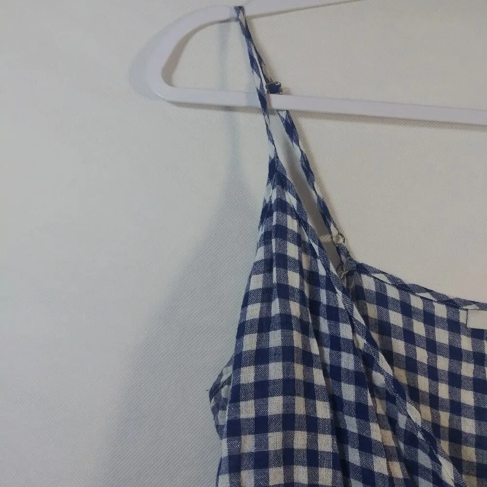 Rails Blue Gingham Malia Dress Wrap Style Size M - Image 7