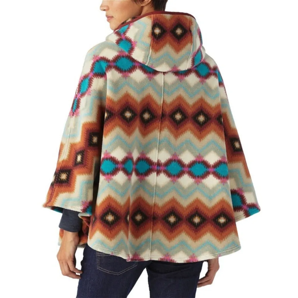Patagonia Womens Lightweight Synchilla Fleece Poncho Oversized Timber Twist XS/S - Image 2