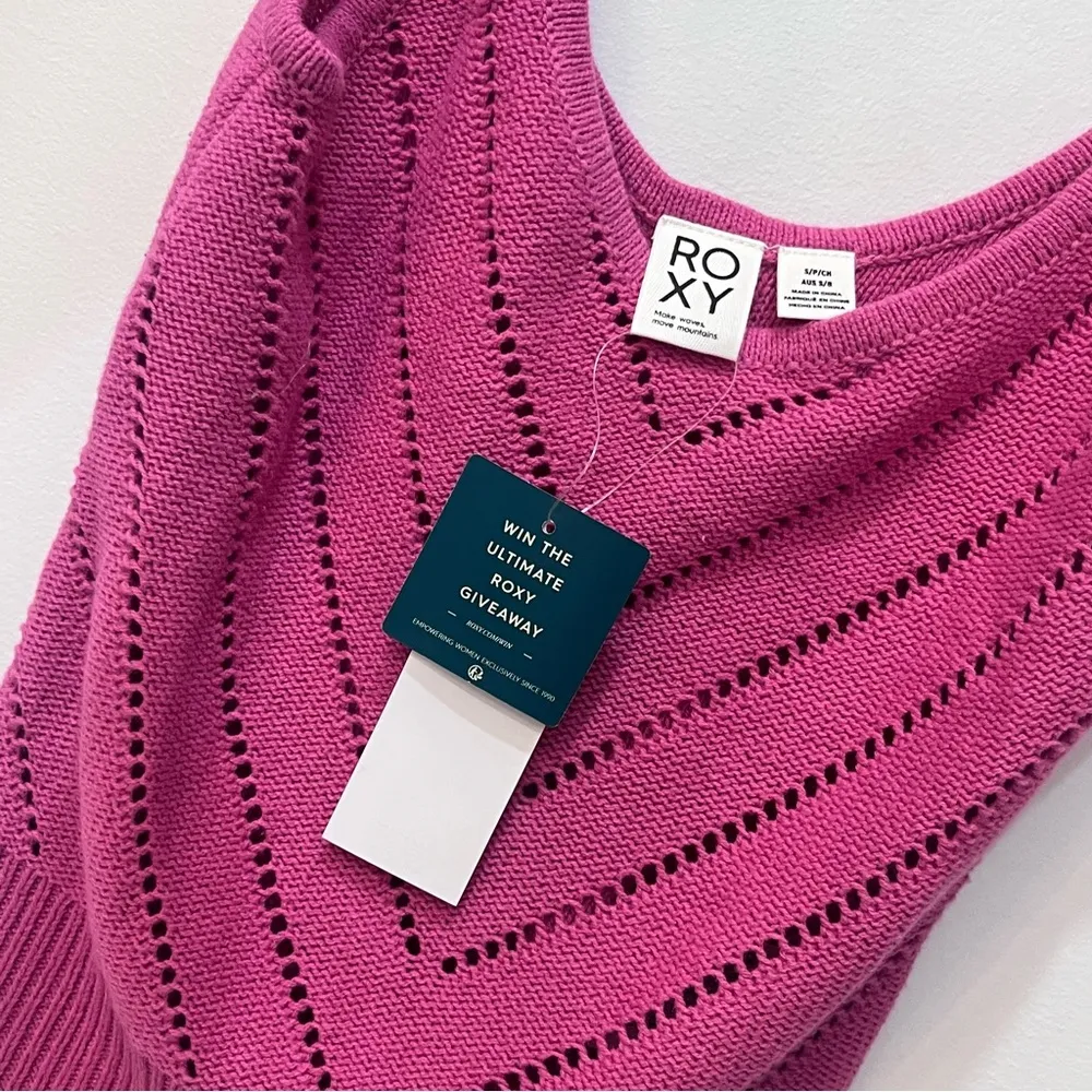 NWT Roxy Women's Sunrise Club Strappy Tank Top pink size small - Image 5