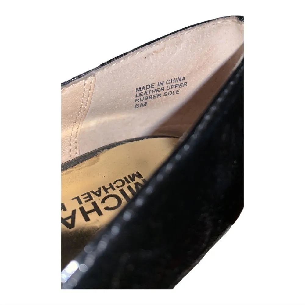 Michael Michael Kors Black Leather Shoes Size 6 M - Image 5