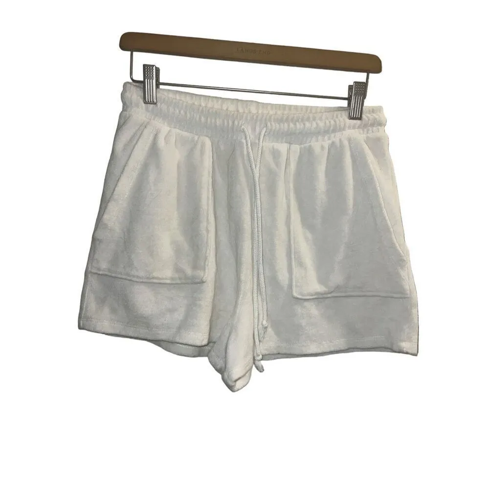 ✨Zara White Terry Cloth Sz Large Shorts✨ - Image 5