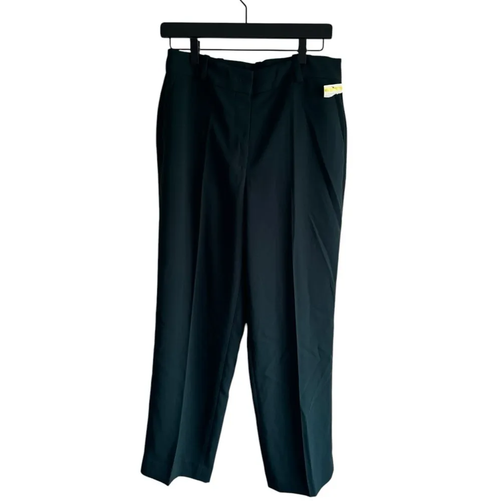 Rebecca Taylor Cigarette Pants Emerald Green 6 Slim Fit Ankle Crop - Image 5