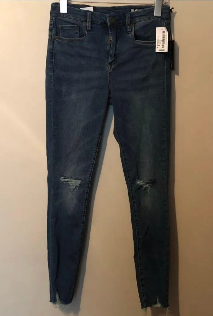 High Waist Distressed Skinny Jeans - Image 3