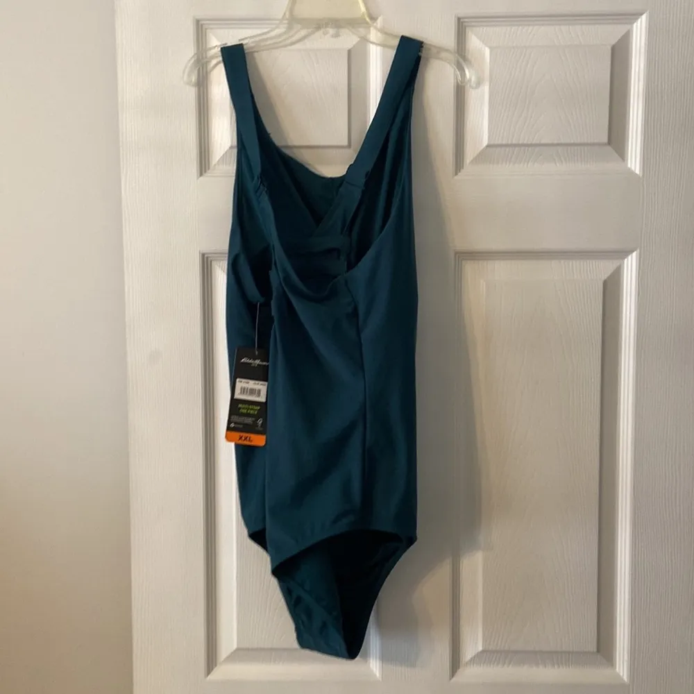 Eddie Bauer One Piece Swim size XXL brand new color teal /green with UV protecti - Image 4