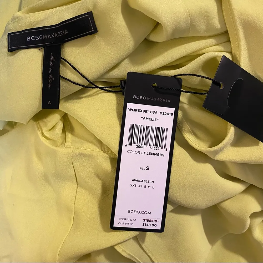 BCBGMAXAZRIA Amelie Sleeveless Drape Dress Size S - Image 5