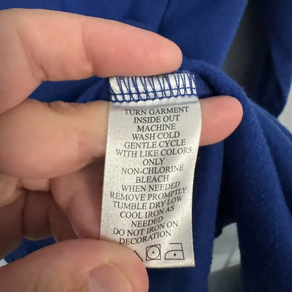 My Christmas Bright Blue Winter Christmas Snowman Tee Shirt Women's Size Small - Image 5