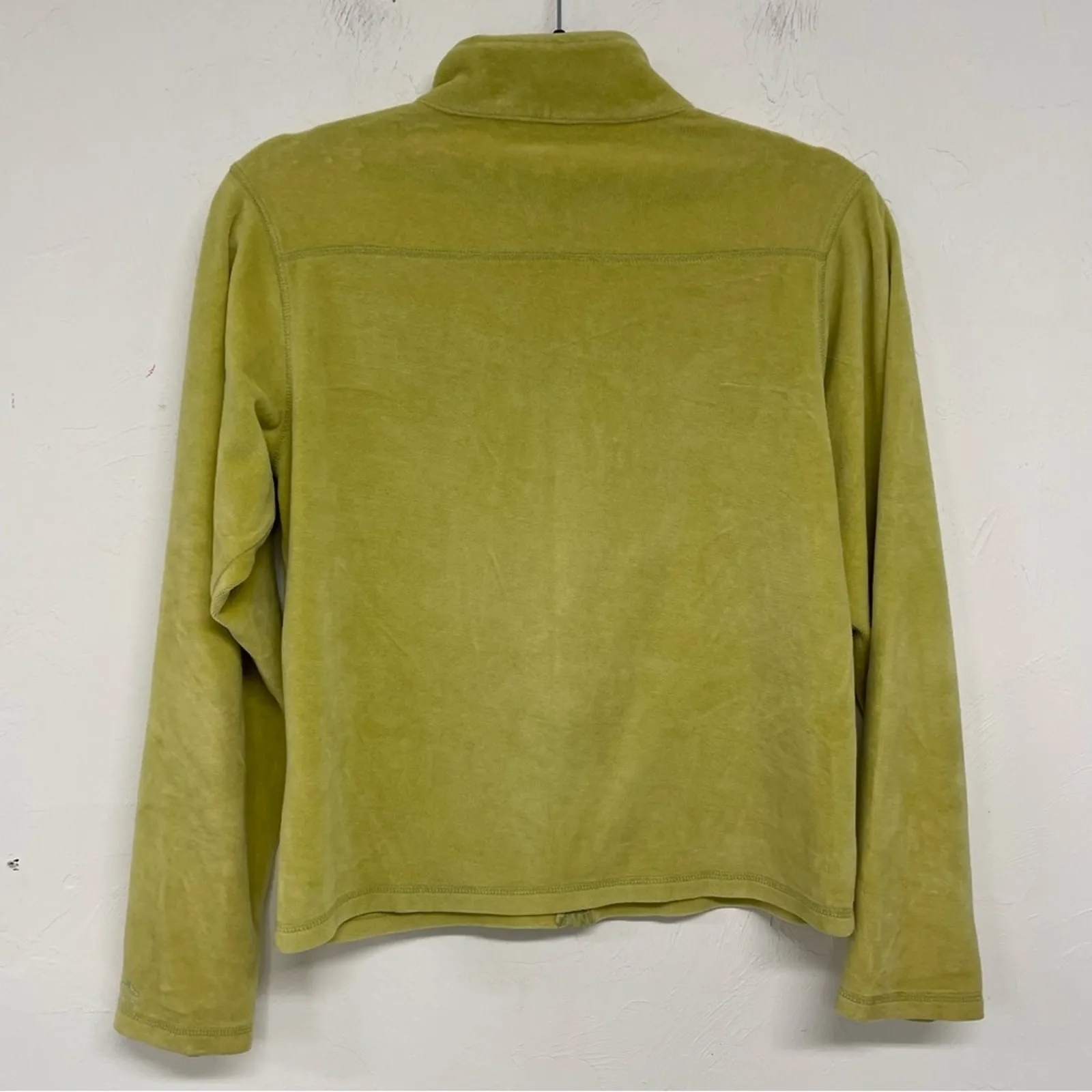 Horny Toad Lime Green Fleece Full Zip Lightweight Jacket Womens M Gorpcore - Image 7