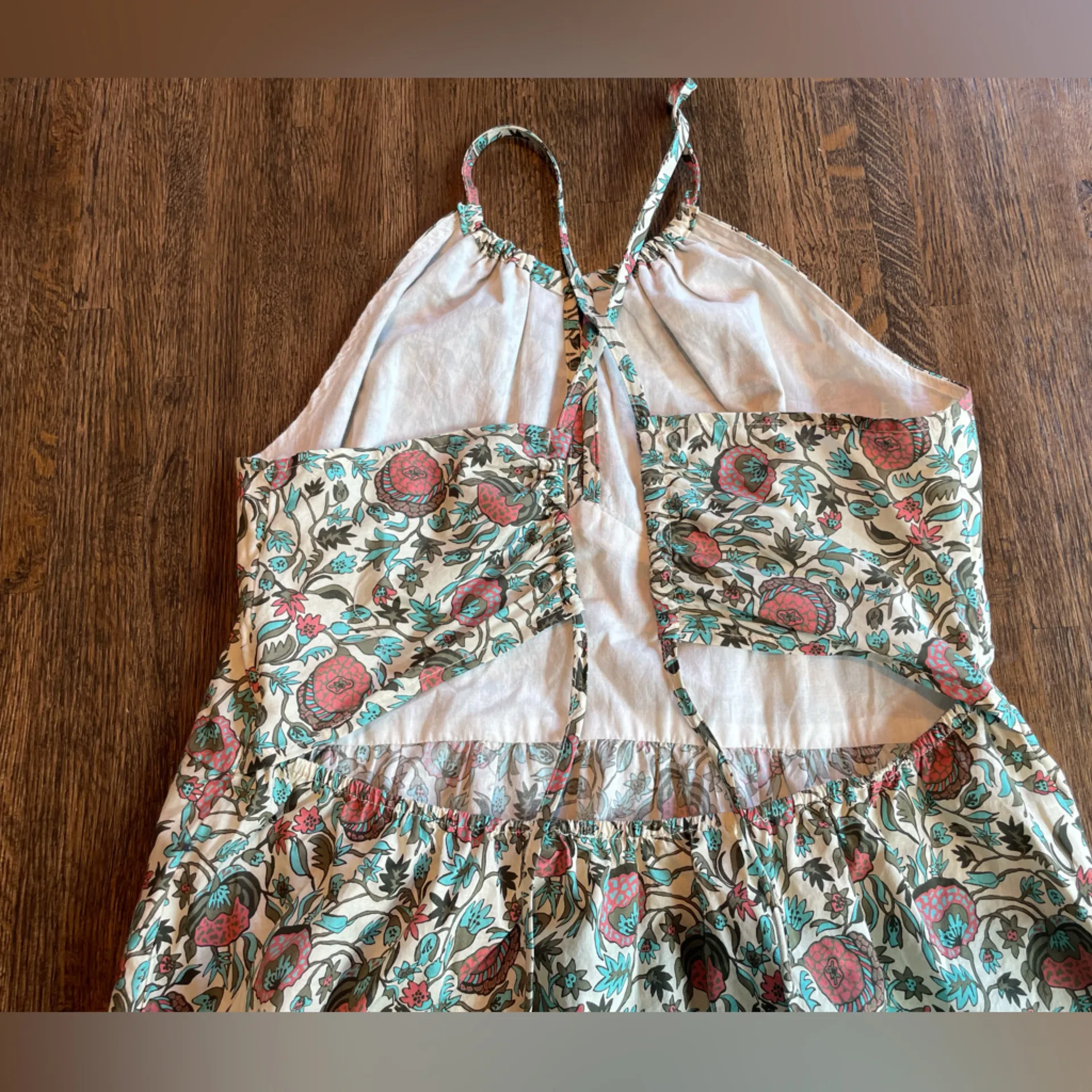 Anthropologie The Korner Halter Floral Dress - Image 4