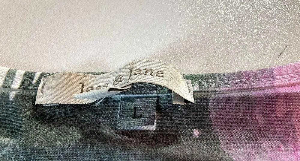 Jess and Jane Womens contrasting Color Knitted Mesh Tunic Top Multi Size Large Yellow - Image 5