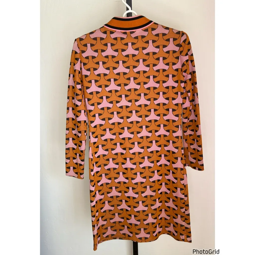 Vintage 60s Laurence Knits Mod Shift Dress Pink Size XS - Image 2
