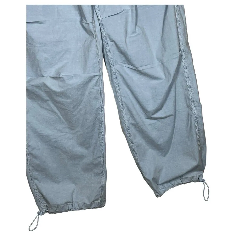 New Old Navy Pants Womens S Parachute Stretch High Waist Ankle Joggers Blue - Image 3