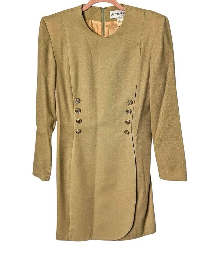 Vintage Bloomingdale’s 100% Wool Pencil Dress Size 6 | Quiet Luxury - Image 2