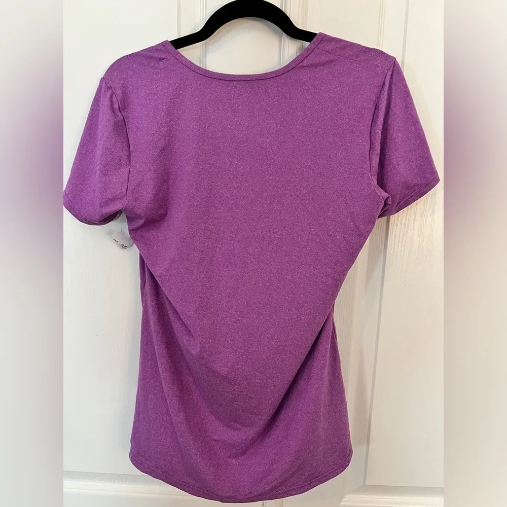 32 DEGREES COOL L Quick Dry Active Performance Tee Top NWT Heather Violet - Image 6