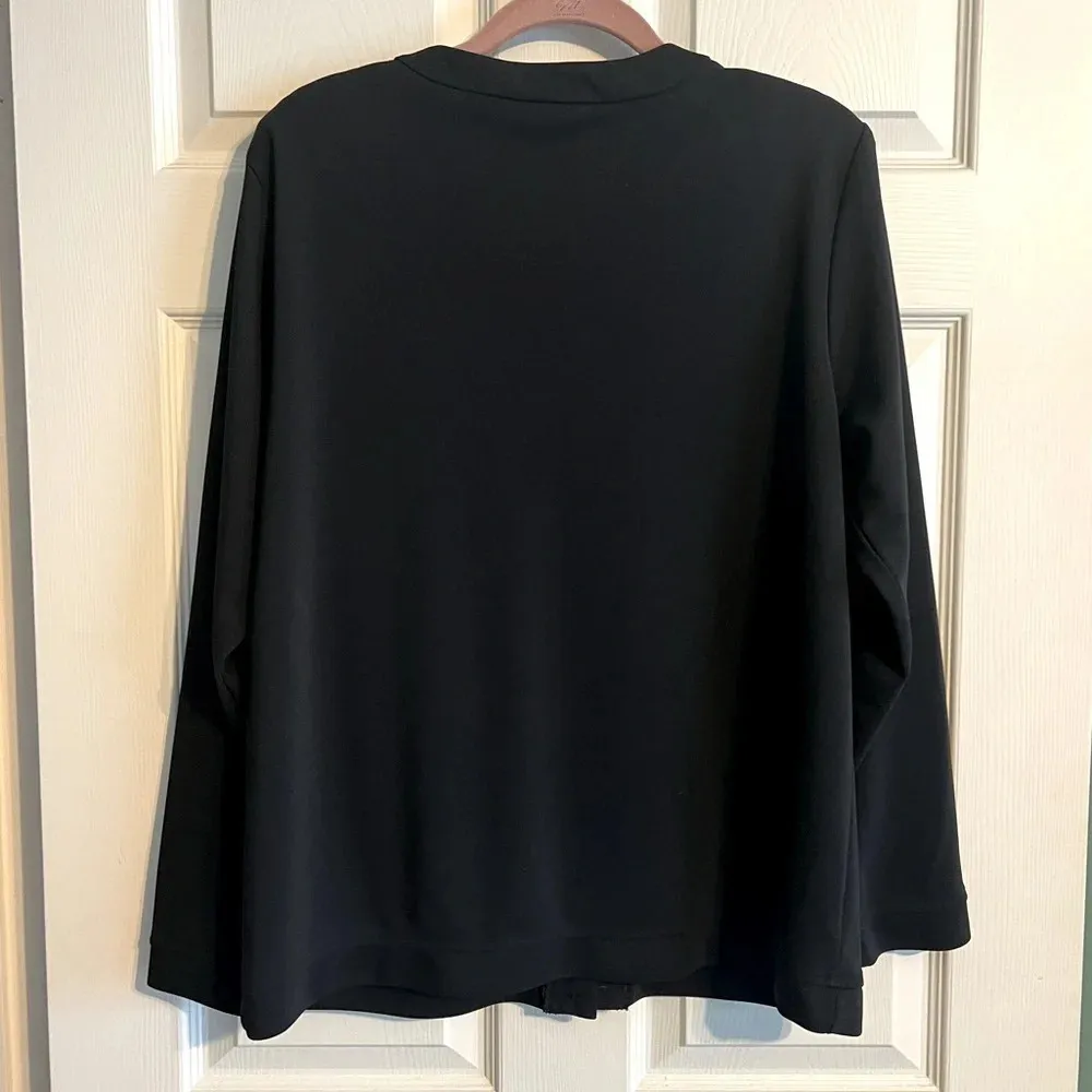 Vintage Jacket Classics by Jantzen Collarless Stretch Black - Image 2