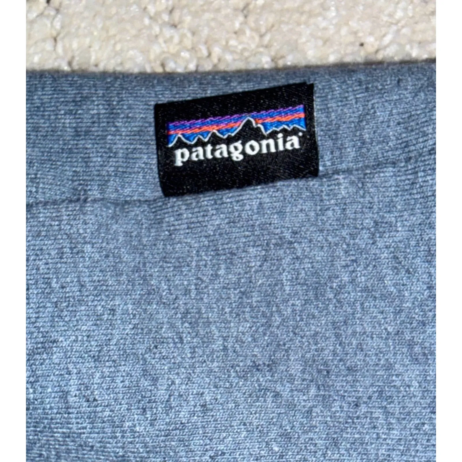 Patagonia Men’s Uprisal Hoodie Sweatshirt Large Blue Gray Logo Pullover - Image 7