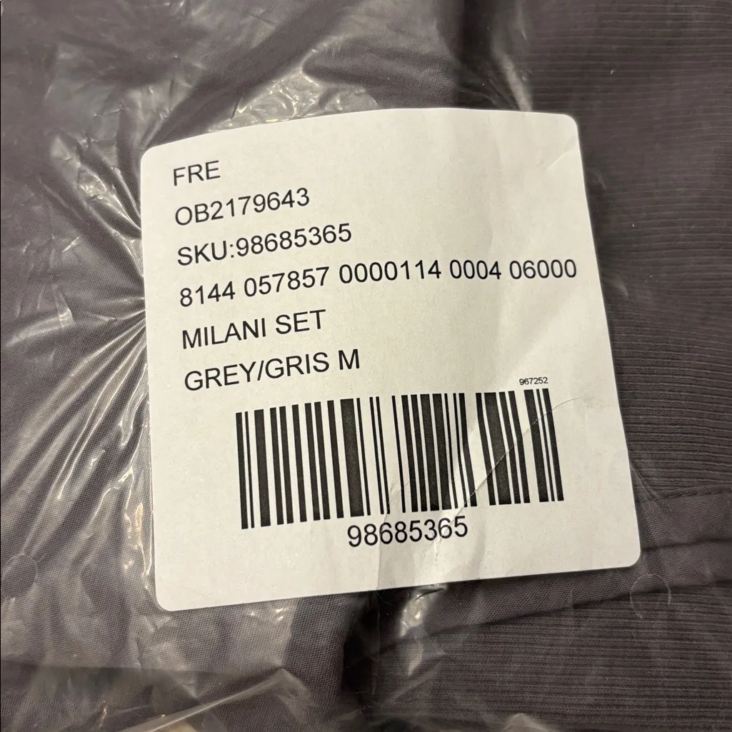 New Set! FREE PEOPLE free-est MILANI Skirt Sleeveless Top Size MEDIUM Gray - Image 7