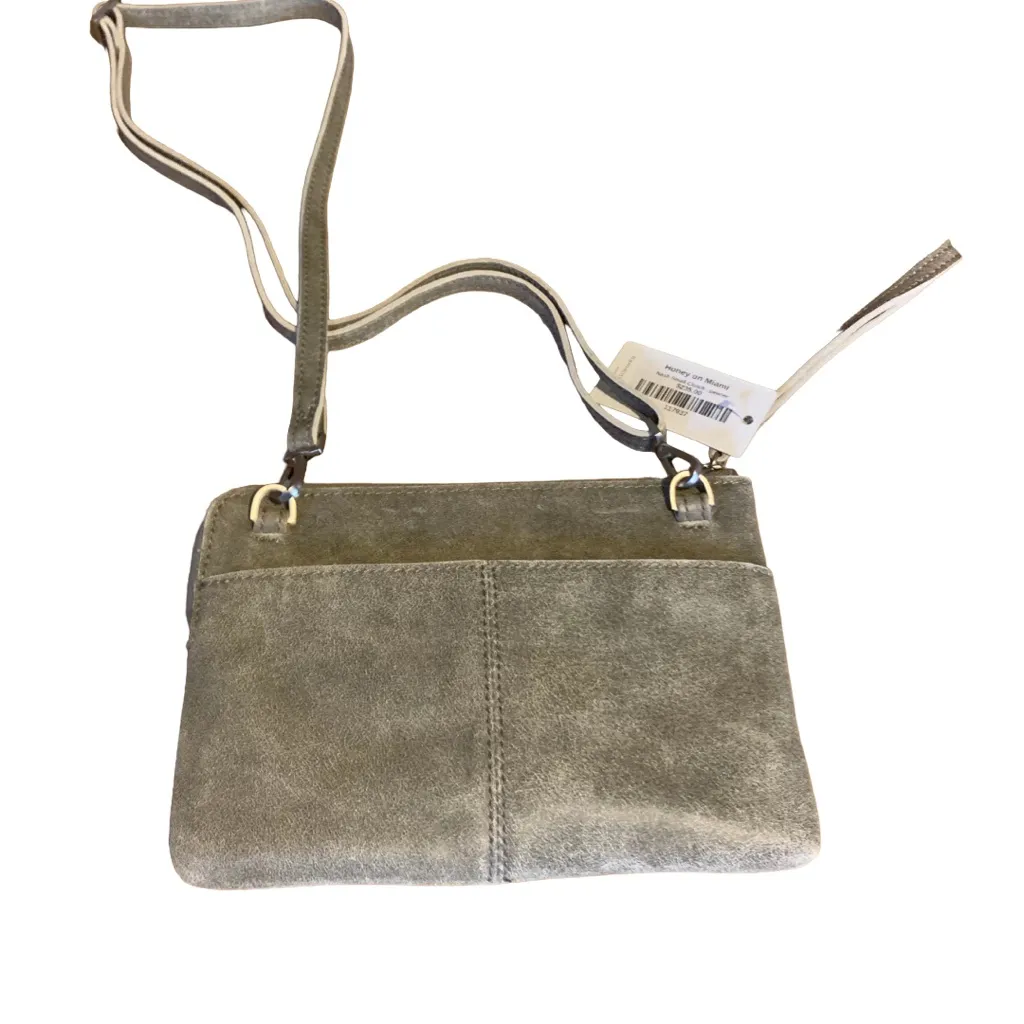 HAMMIT "NASH" DISTRESSED LEATHER PEWTER CROSSBODY/WRISTLET NWT - Image 5