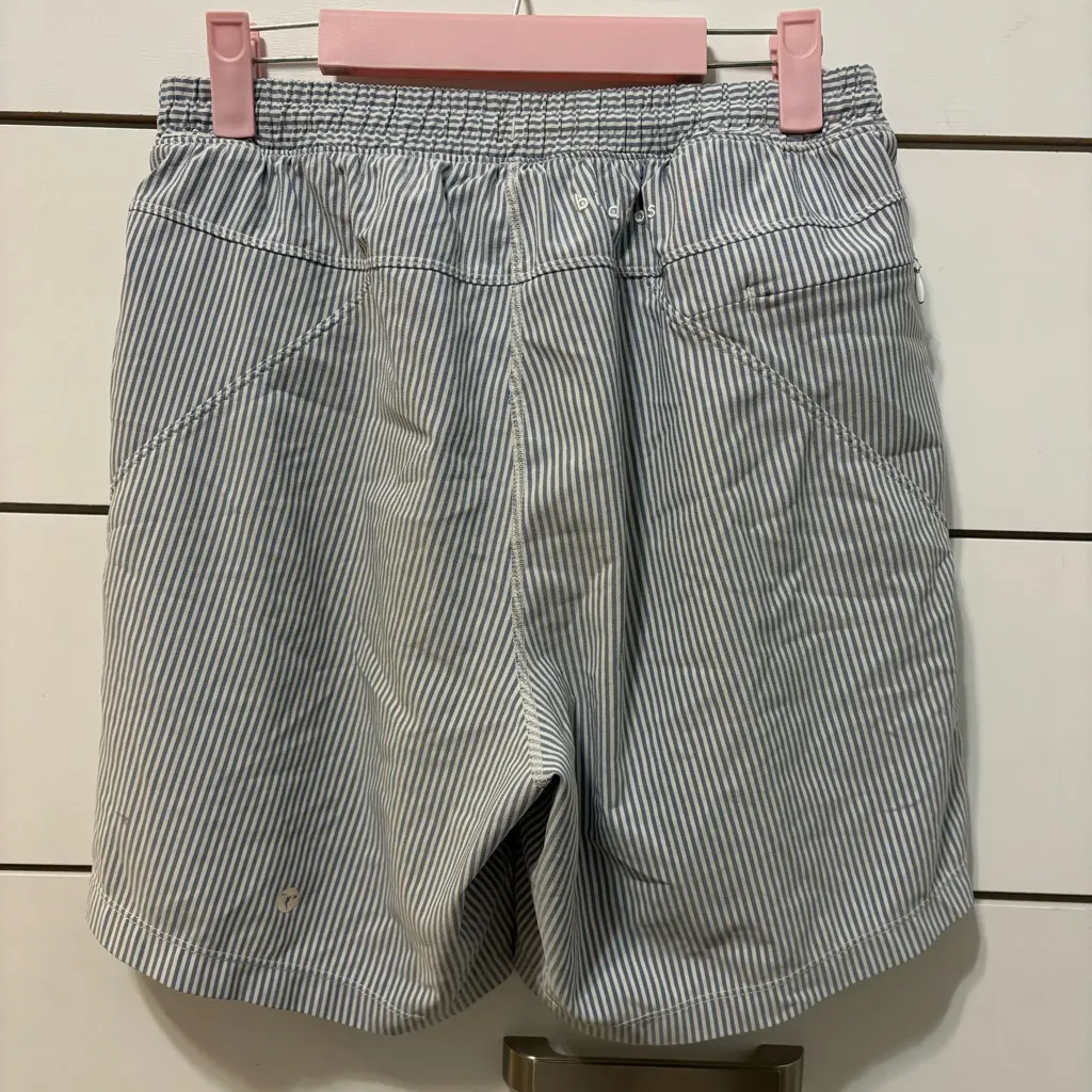 Birddogs Blue & White Stripe Shorts Size M - Image 4