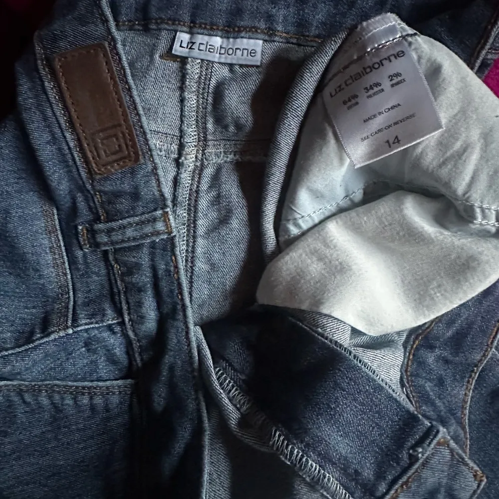 Liz Claiborne Womens Blue Skirt Denim Dark Blue Size 14 - Image 4