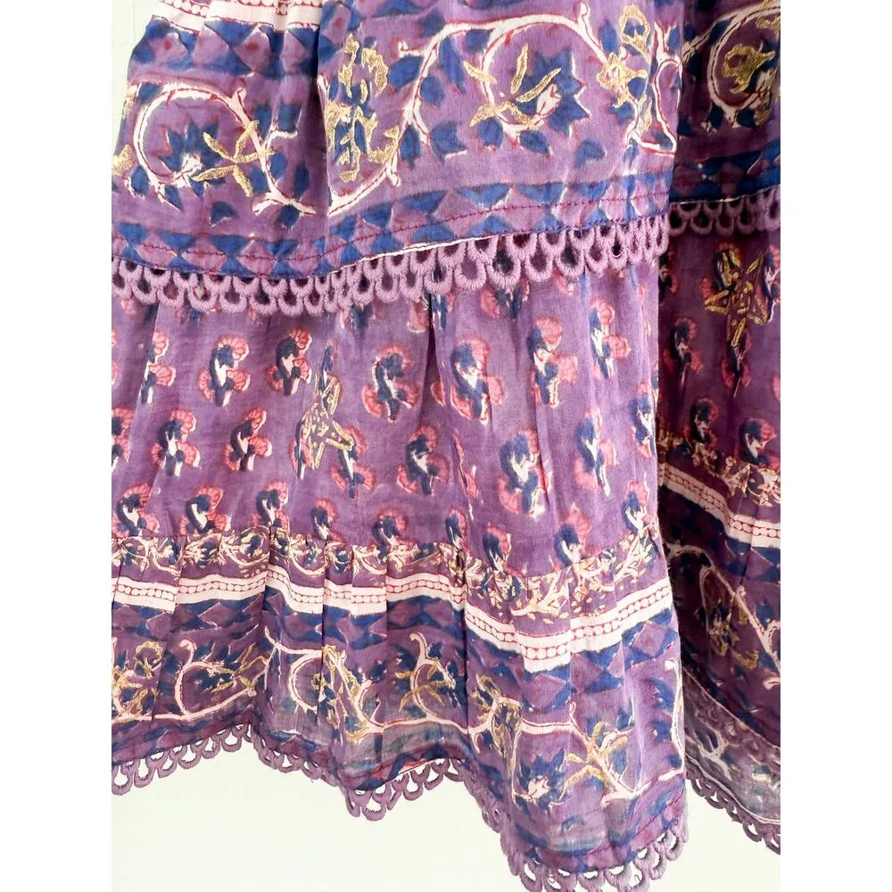 Bell | Ariel Mini Dress in Purple Print | Sz XL - Image 7