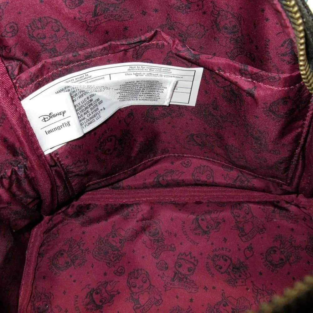 NWT Loungefly POP! x Disney Villains Tattoo Print Mini Backpack - Image 3